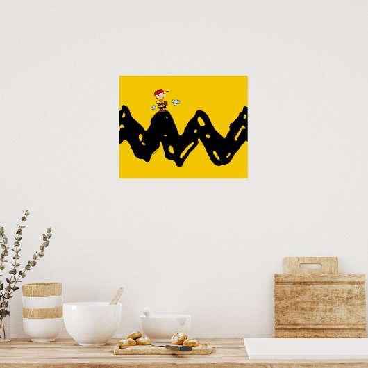 Peanuts | Charlie Brown Honkbal Poster (Keuken)