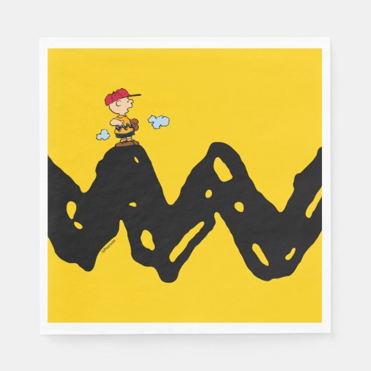 Peanuts | Charlie Brown Honkbal Servet (Voorkant)