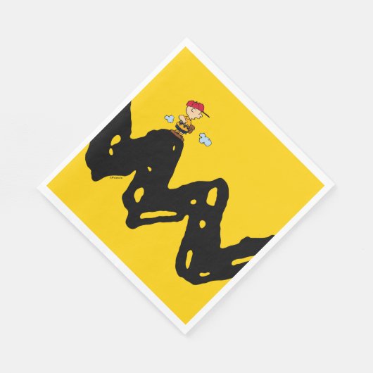 Peanuts | Charlie Brown Honkbal Servet (Hoek)