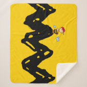 Peanuts | Charlie Brown Honkbal Sherpa Deken (Voorkant)