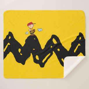 Peanuts Charlie Brown Honkbal Sherpa Deken