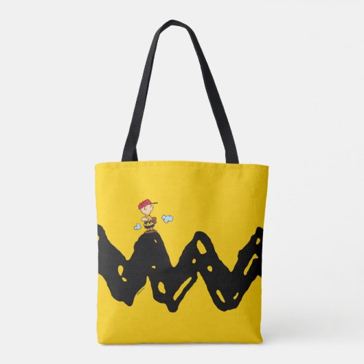 Peanuts | Charlie Brown Honkbal Tote Bag (Achterkant)
