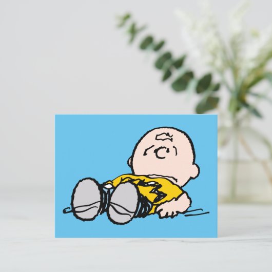 Peanuts | Charlie Brown is down Briefkaart (Staand voorkant)