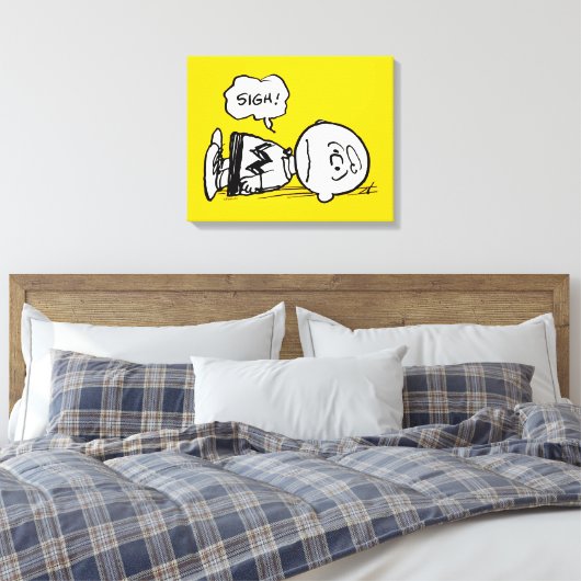 Peanuts | Charlie Brown is Down Canvas Afdruk (Insitu (Slaapkamer))