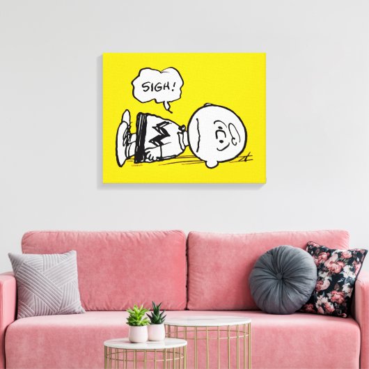 Peanuts | Charlie Brown is Down Canvas Afdruk (Insitu (Woonkamer))