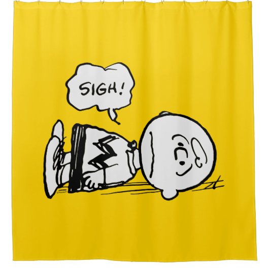 Peanuts | Charlie Brown is Down Douchegordijn (Voorkant)