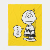 Peanuts | Charlie Brown is Down Fleece Deken (Voorkant)