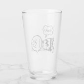 Peanuts | Charlie Brown is Down Glas (Achterkant)