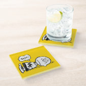 Peanuts | Charlie Brown is Down Glazen Onderzetter (Schuin)