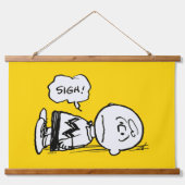 Peanuts | Charlie Brown is Down Hangend Wandkleed (Voorkant)