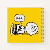 Peanuts | Charlie Brown is Down Notitieboek (Achterkant)