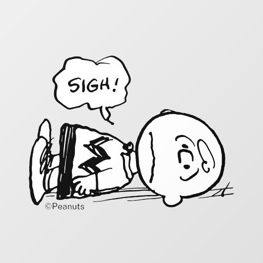 Peanuts | Charlie Brown is Down Raamsticker (Vel)
