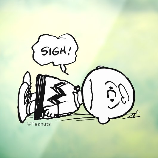 Peanuts | Charlie Brown is Down Raamsticker (Vel 3)