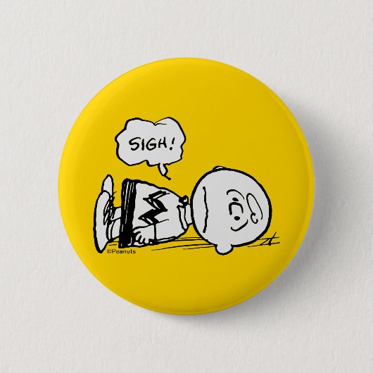 Peanuts | Charlie Brown is Down Ronde Button 5,7 Cm (Voorkant)