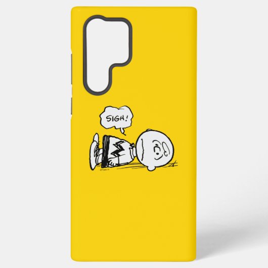 Peanuts | Charlie Brown is Down Samsung Galaxy Hoesje (Achterkant)