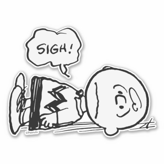 Peanuts | Charlie Brown is Down Sticker (Voorkant)