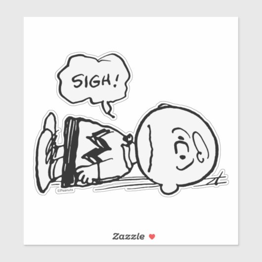 Peanuts | Charlie Brown is Down Sticker (Vel)