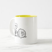 Peanuts | Charlie Brown is Down Tweekleurige Koffiemok (Voorkant links)