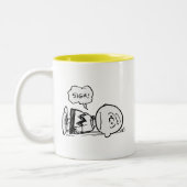 Peanuts | Charlie Brown is Down Tweekleurige Koffiemok (Links)