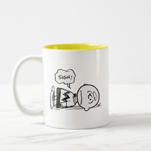 Peanuts | Charlie Brown is Down Tweekleurige Koffiemok (Links)