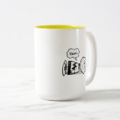 Peanuts | Charlie Brown is Down Tweekleurige Koffiemok (Voorkant rechts)