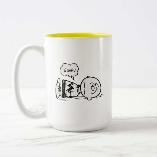 Peanuts | Charlie Brown is Down Tweekleurige Koffiemok (Links)