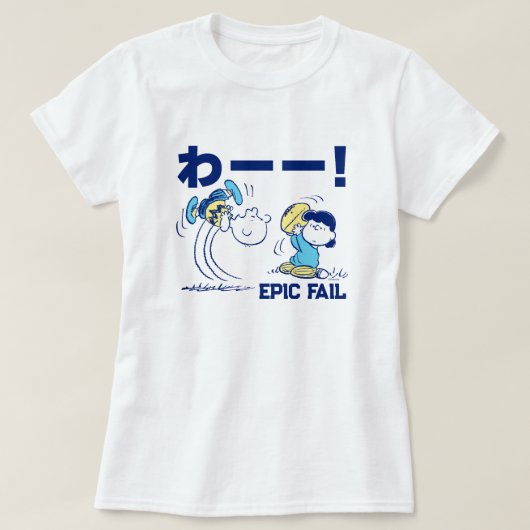 Peanuts | Charlie Brown & Lucy Football T-shirt (Design voorkant)