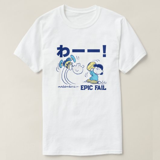 Peanuts | Charlie Brown & Lucy Football T-shirt (Design voorkant)