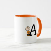 Peanuts | Charlie Brown Monogram A Mok (Voorkant rechts)