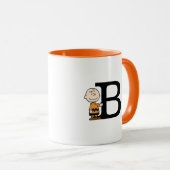 Peanuts | Charlie Brown Monogram B Mok (Voorkant rechts)