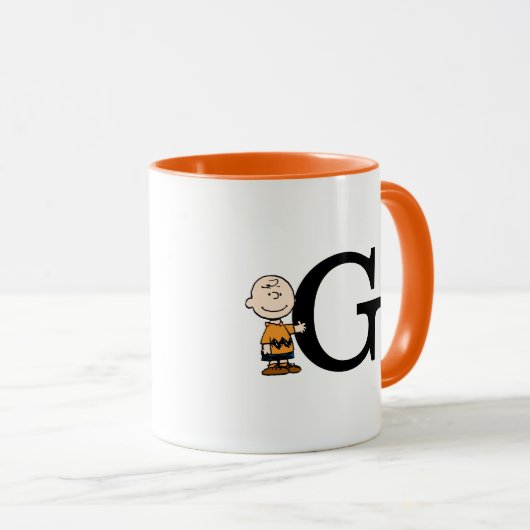 Peanuts | Charlie Brown Monogram G Mok (Voorkant rechts)