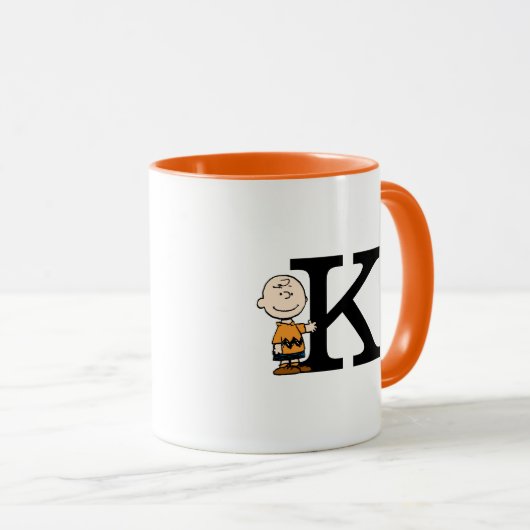 Peanuts | Charlie Brown Monogram K Mok (Voorkant rechts)