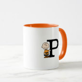 Peanuts | Charlie Brown Monogram P Mok (Voorkant rechts)