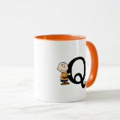 Peanuts | Charlie Brown Monogram Q Mok (Voorkant rechts)