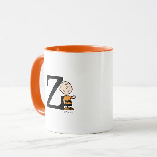 Peanuts | Charlie Brown Monogram Z Mok (Voorkant links)