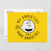 Peanuts | Charlie Brown Nervous Since 1950 Briefkaart (Voorkant / Achterkant)