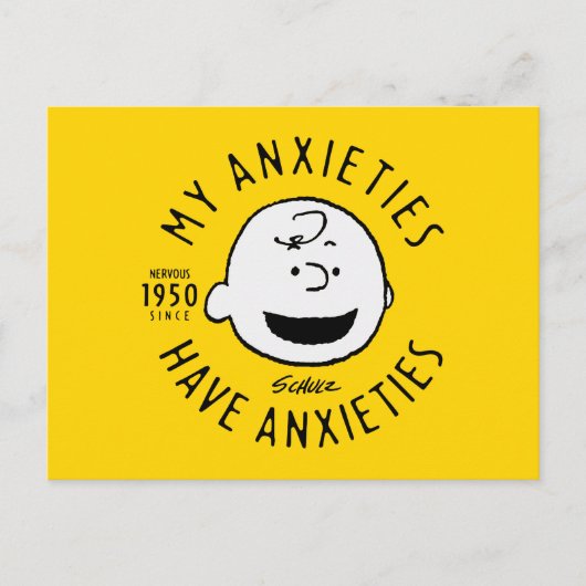 Peanuts | Charlie Brown Nervous Since 1950 Briefkaart (Voorkant)