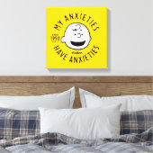 Peanuts | Charlie Brown Nervous Since 1950 Canvas Afdruk (Insitu (Slaapkamer))