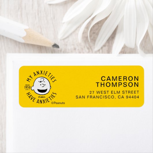 Peanuts | Charlie Brown Nervous Since 1950 Etiket (Insitu)