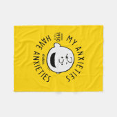 Peanuts | Charlie Brown Nervous Since 1950 Fleece Deken (Voorkant (Horizontaal))