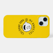 Peanuts | Charlie Brown Nervous Since 1950 iPhone 15 Case (Achterkant horizontaal)
