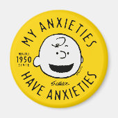 Peanuts | Charlie Brown Nervous Since 1950 Magneet (Voorkant)