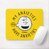 Peanuts | Charlie Brown Nervous Since 1950 Muismat (Met muis)
