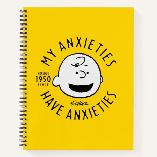Peanuts | Charlie Brown Nervous Since 1950 Notitieboek (Voorkant)