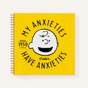 Peanuts   Charlie Brown Nervous Since 1950 Notitieboek