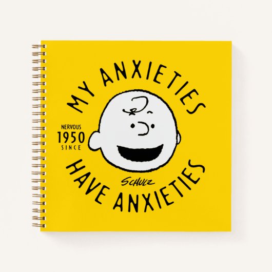 Peanuts | Charlie Brown Nervous Since 1950 Notitieboek (Voorkant)