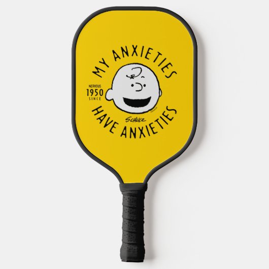 Peanuts | Charlie Brown Nervous Since 1950 Pickleball Paddle (Achterkant)