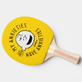 Peanuts | Charlie Brown Nervous Since 1950 Tafeltennisbatje (Zijkant)