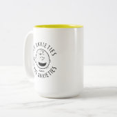 Peanuts | Charlie Brown Nervous Since 1950 Tweekleurige Koffiemok (Voorkant links)