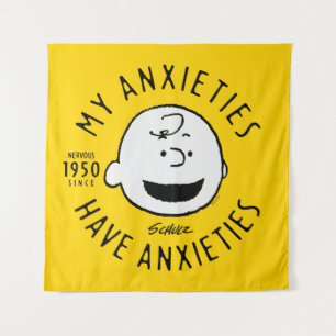 Peanuts Charlie Brown Nervous Since 1950 Wandkleed